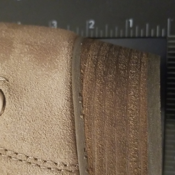 NAYA Fisher Taupe Leather Ankle Wedge Boots Womens 12M US 44 EUR - Picture 6 of 13